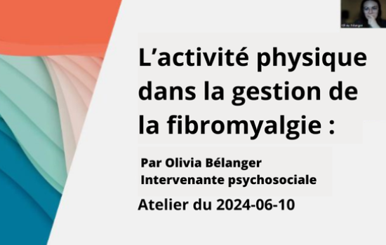 L'activité physique dans la gestion de la fibromyalgie