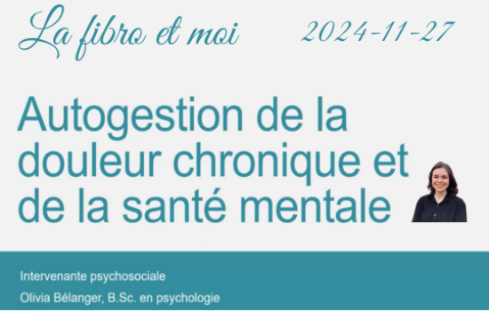 Autogestion de la douleur chronique et de la santé mentale