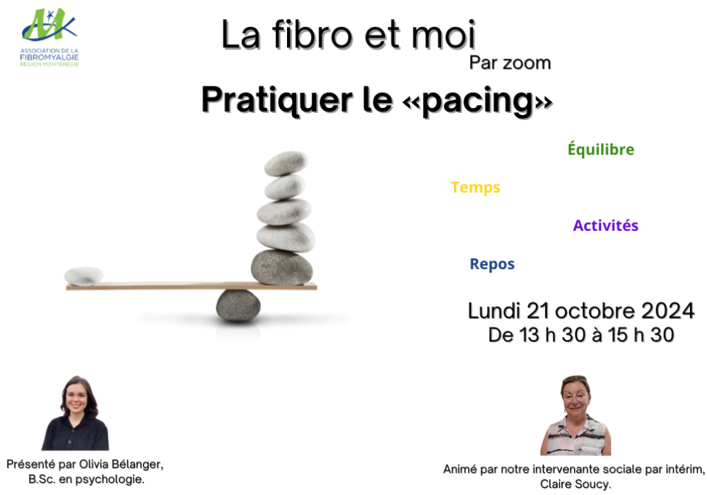 LA FIBRO ET MOI - GÉRER SA FATIGUE ET SA DOULEUR AVEC L’APPROCHE DU PACING