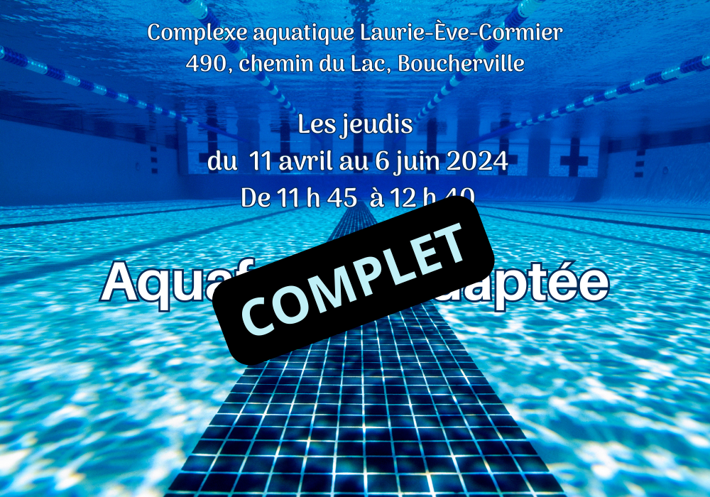 AQUAFORME ADAPTÉE BOUCHERVILLE