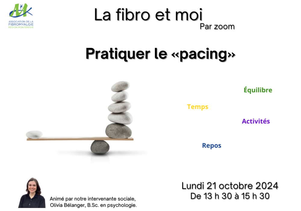 LA FIBRO ET MOI - GÉRER SA FATIGUE ET SA DOULEUR AVEC L’APPROCHE DU PACING