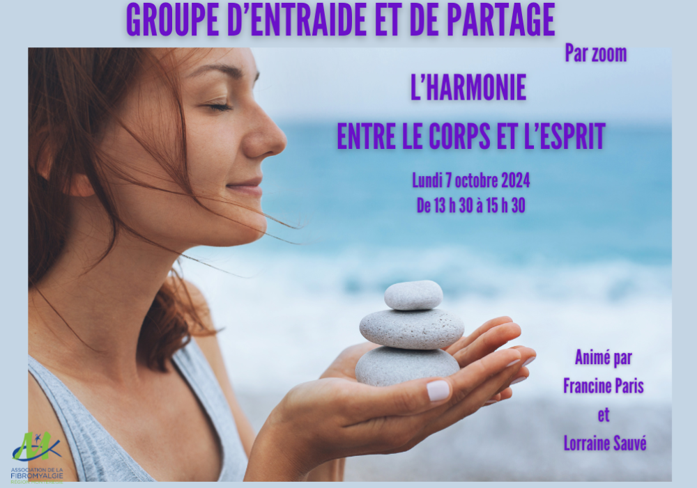 GROUPE D’ENTRAIDE ET DE PARTAGE - L’HARMONIE ENTRE LE CORPS ET L’ESPRIT