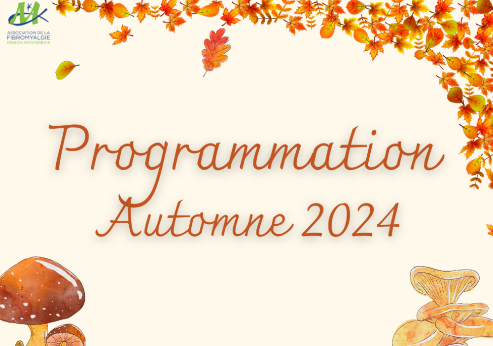 PROGRAMMATION AUTOMNE 2024