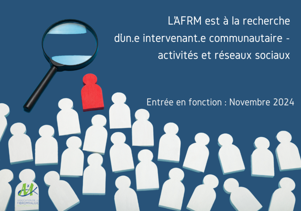 L’AFRM RECRUTE... AFIN DE COMBLER UN POSTE D’INTERVENANT.E